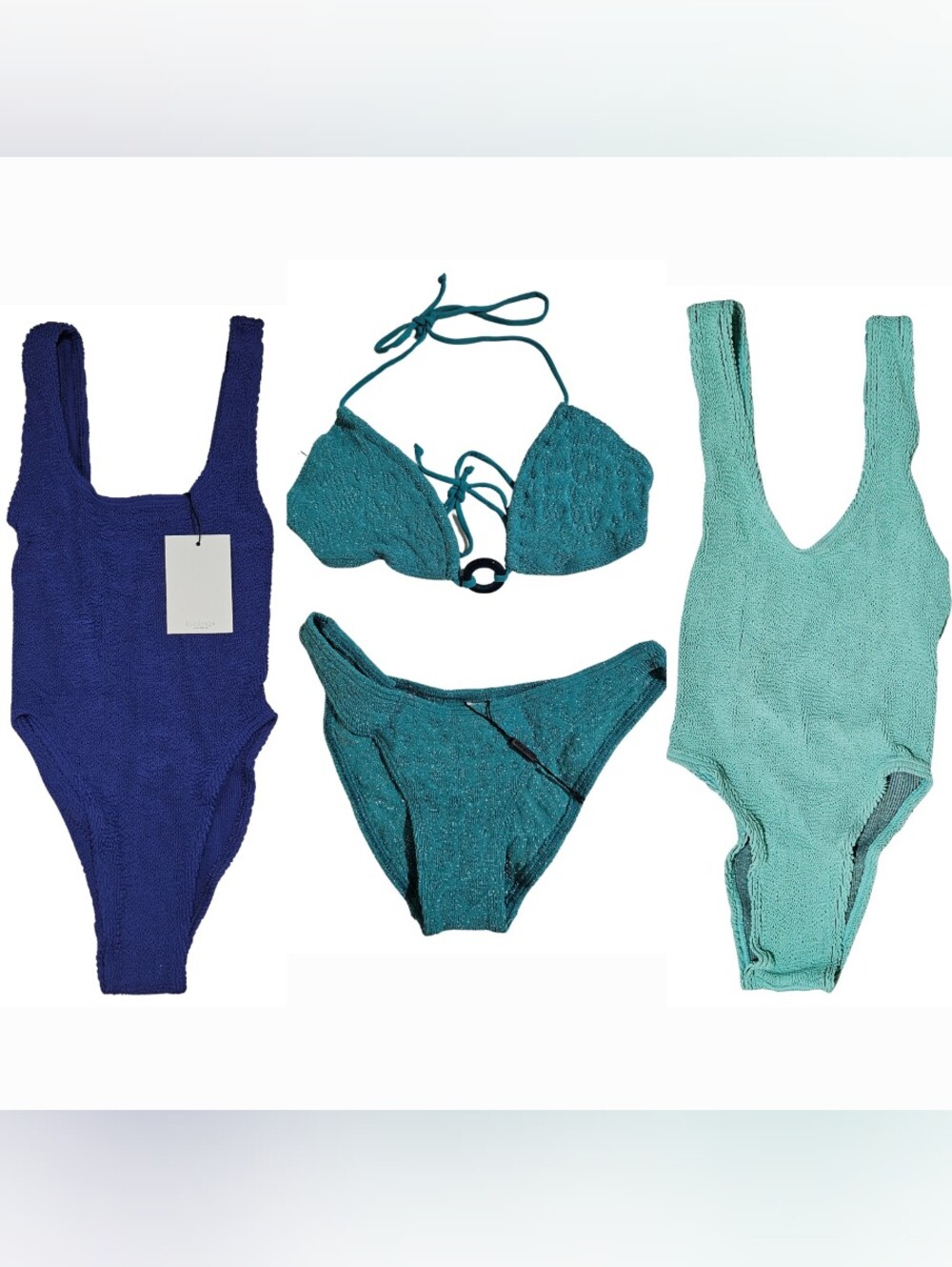 3 Bond-Eye Swimsuits Bundle Madison, Mara, Ring Ingrid Triangle/Sign Brief NWT